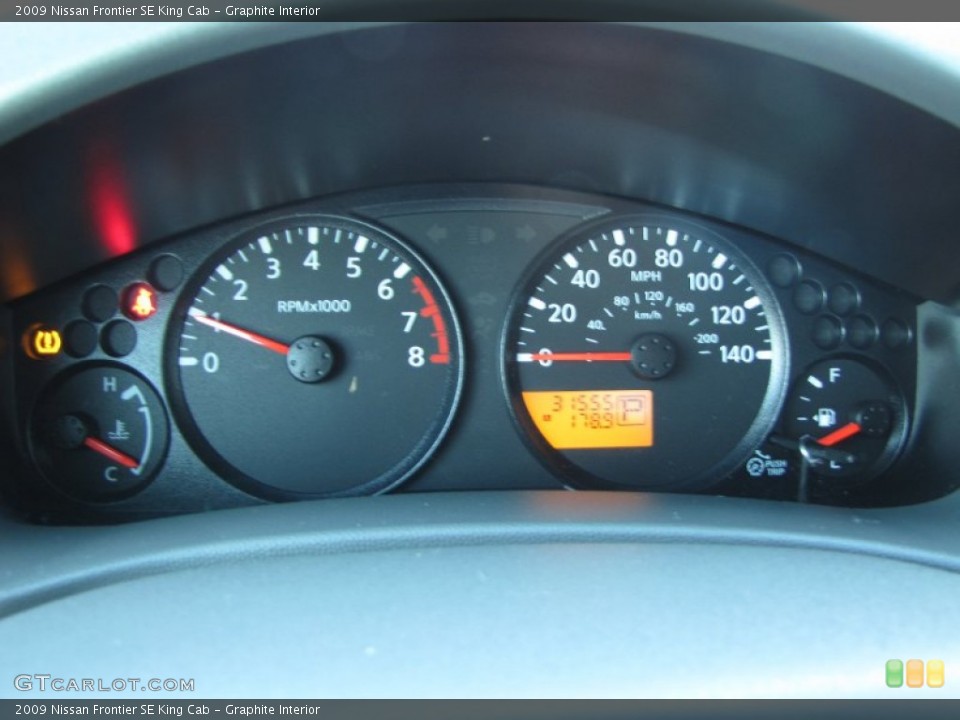 Graphite Interior Gauges for the 2009 Nissan Frontier SE King Cab #55373159