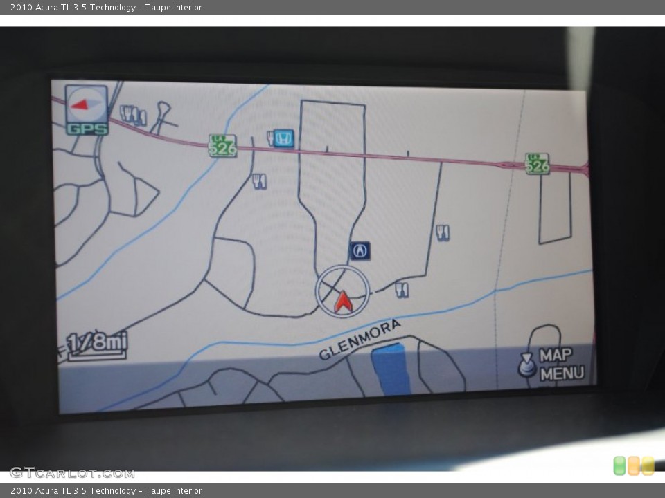 Taupe Interior Navigation for the 2010 Acura TL 3.5 Technology #55377768