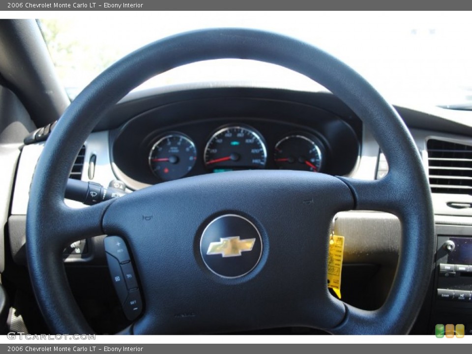 Ebony Interior Steering Wheel for the 2006 Chevrolet Monte Carlo LT #55378122