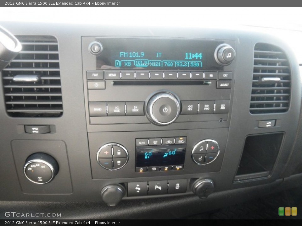 Ebony Interior Audio System for the 2012 GMC Sierra 1500 SLE Extended Cab 4x4 #55378335