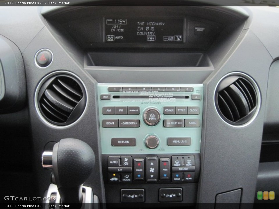 Black Interior Controls for the 2012 Honda Pilot EX-L #55379097