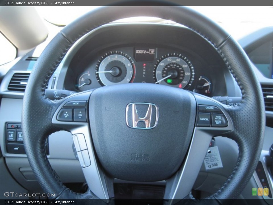 Gray Interior Steering Wheel for the 2012 Honda Odyssey EX-L #55379337