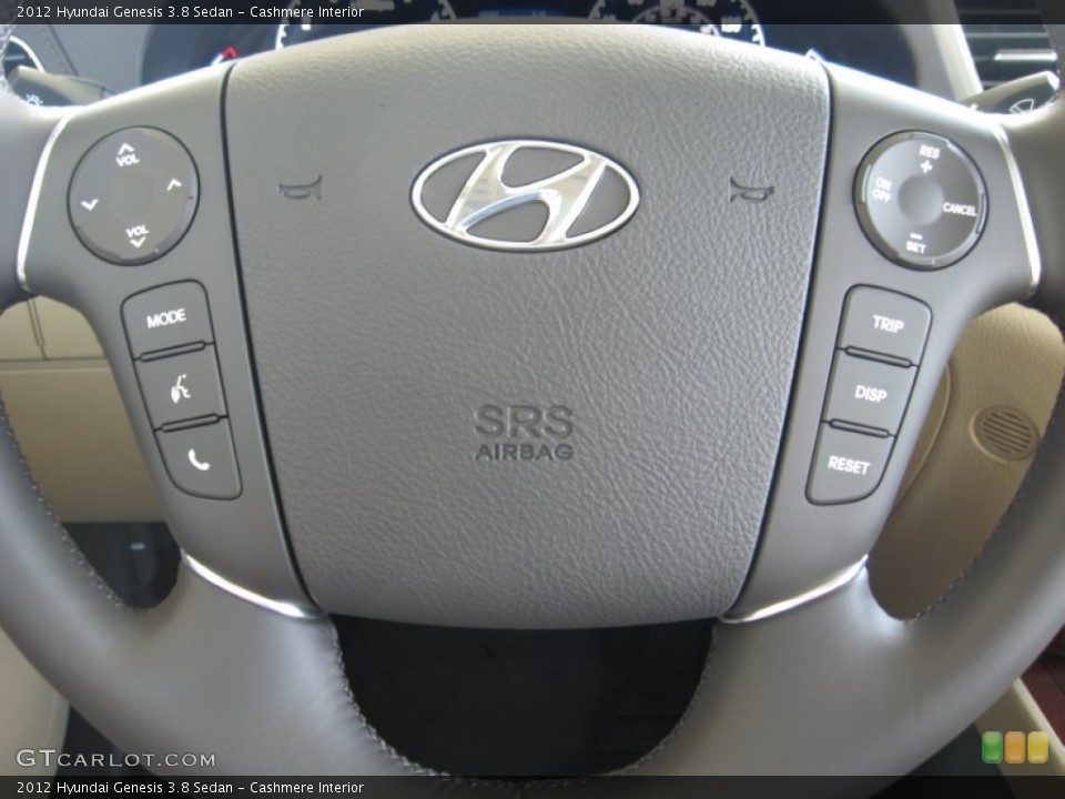 Cashmere Interior Controls for the 2012 Hyundai Genesis 3.8 Sedan #55382814