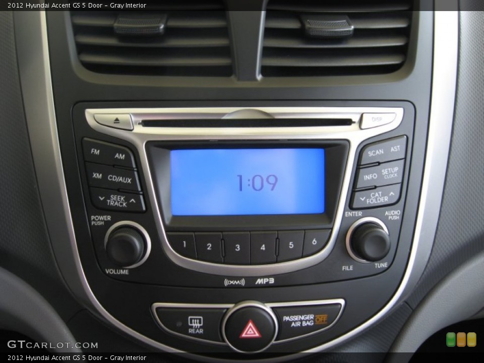 Gray Interior Audio System for the 2012 Hyundai Accent GS 5 Door #55383021