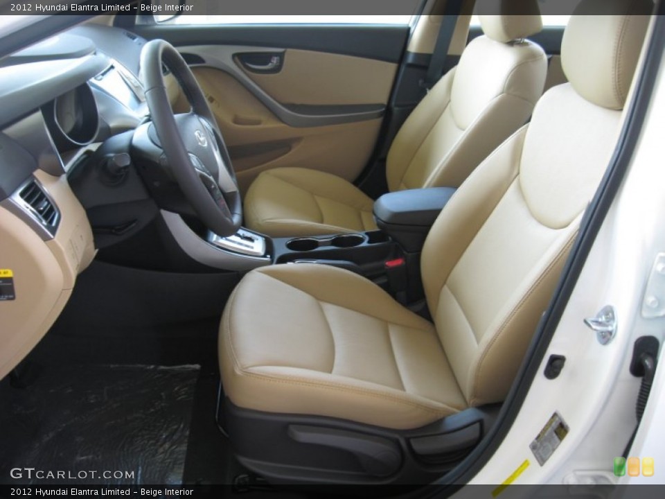 Beige Interior Photo for the 2012 Hyundai Elantra Limited #55383423