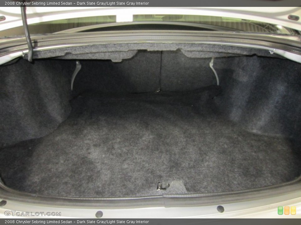 Dark Slate Gray/Light Slate Gray Interior Trunk for the 2008 Chrysler Sebring Limited Sedan #55384514