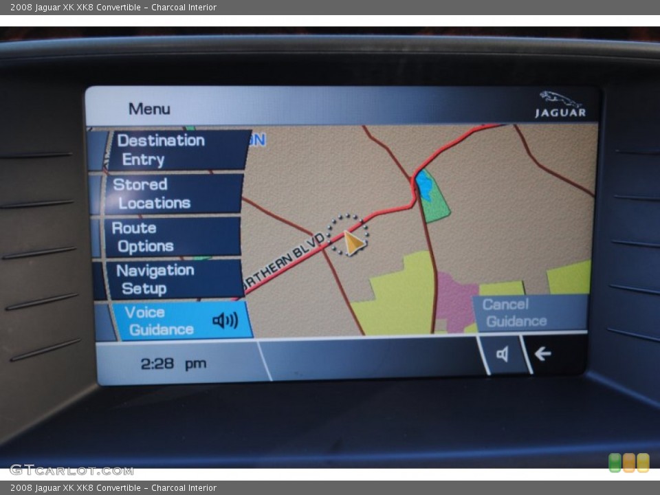 Charcoal Interior Navigation for the 2008 Jaguar XK XK8 Convertible #55385280