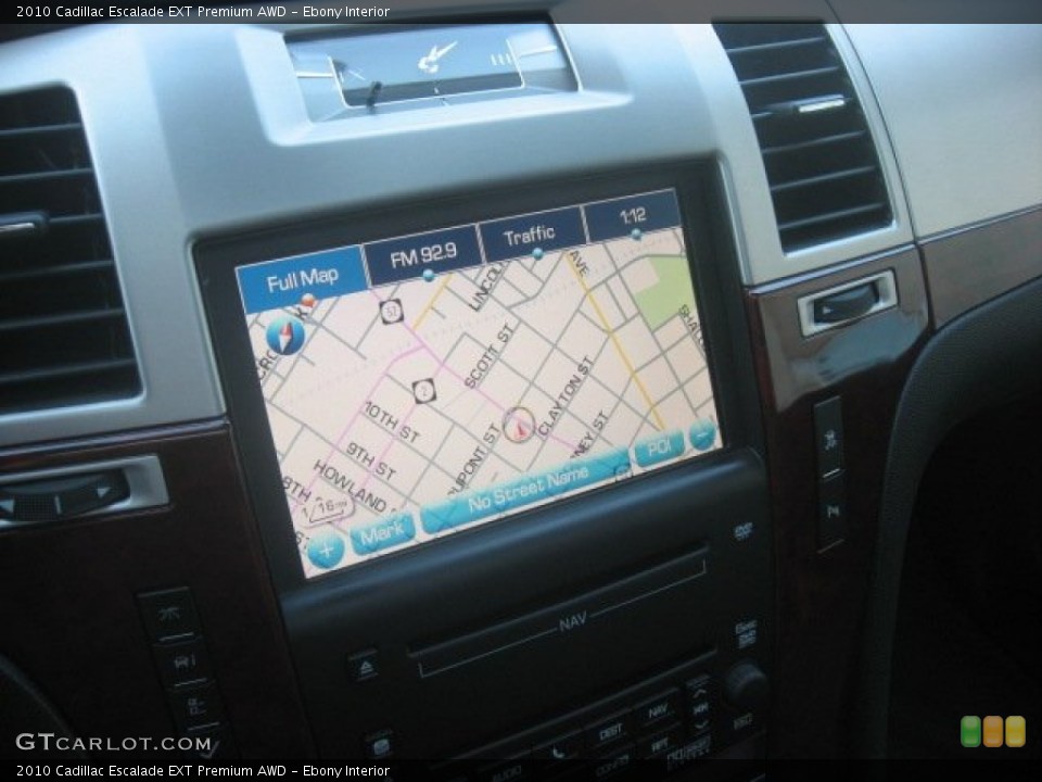 Ebony Interior Navigation for the 2010 Cadillac Escalade EXT Premium AWD #55389117