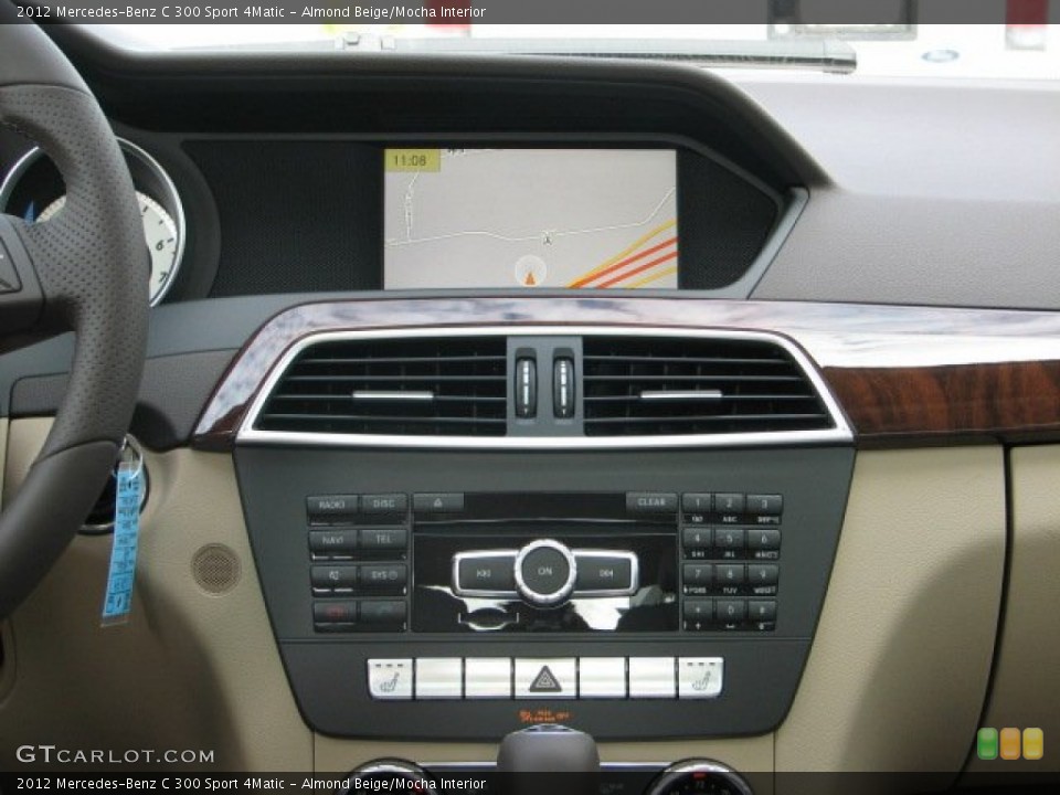 Almond Beige/Mocha Interior Controls for the 2012 Mercedes-Benz C 300 Sport 4Matic #55390043
