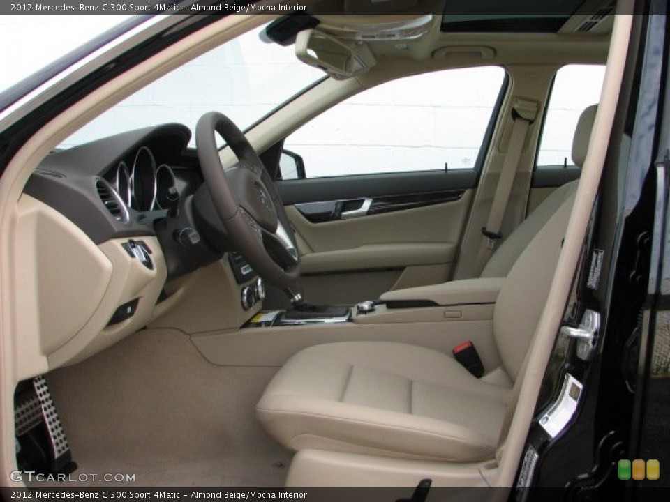 Almond Beige/Mocha Interior Photo for the 2012 Mercedes-Benz C 300 Sport 4Matic #55390102