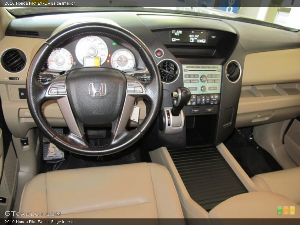 Beige Interior Dashboard for the 2010 Honda Pilot EX-L #55390413