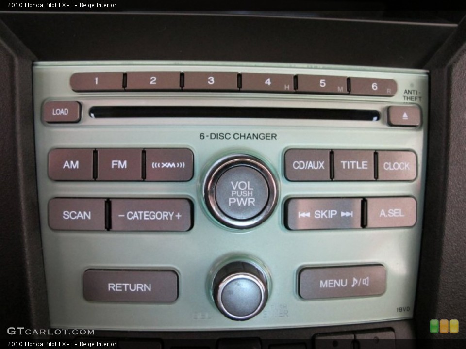 Beige Interior Controls for the 2010 Honda Pilot EX-L #55390464