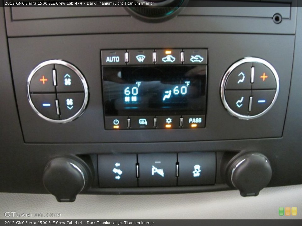 Dark Titanium/Light Titanium Interior Controls for the 2012 GMC Sierra 1500 SLE Crew Cab 4x4 #55391064