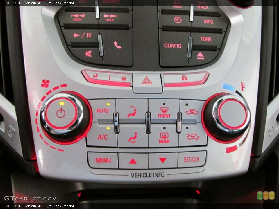 Jet Black Interior Controls for the 2012 GMC Terrain SLE #55391211