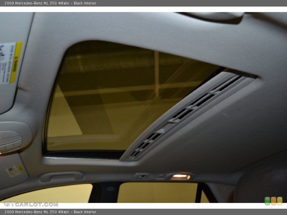 Black Interior Sunroof for the 2009 Mercedes-Benz ML 350 4Matic #55391401