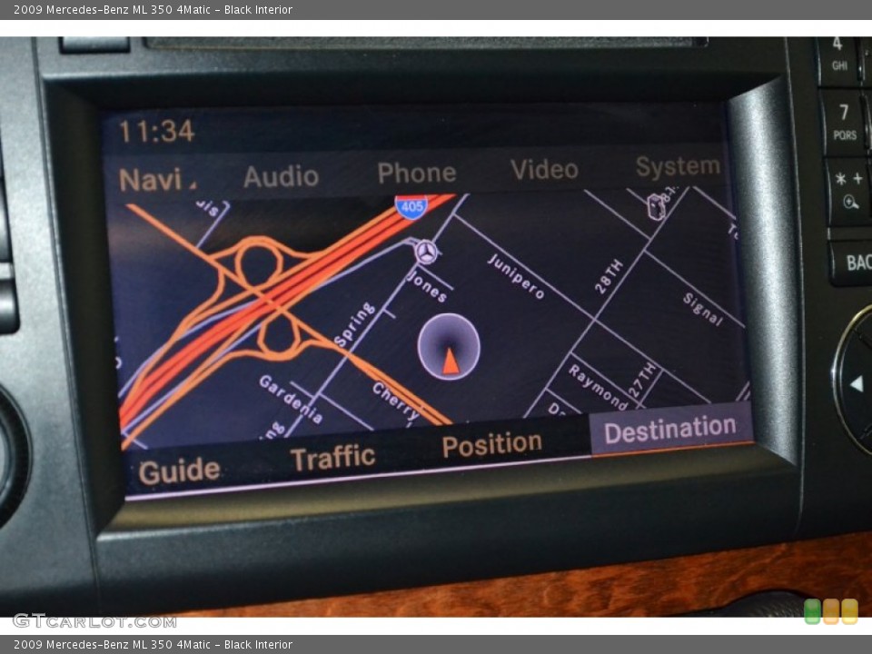 Black Interior Navigation for the 2009 Mercedes-Benz ML 350 4Matic #55391426