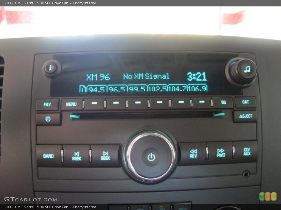 Ebony Interior Audio System for the 2012 GMC Sierra 1500 SLE Crew Cab #55391871