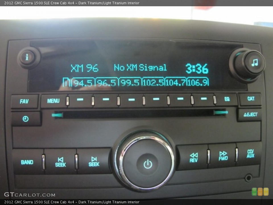 Dark Titanium/Light Titanium Interior Audio System for the 2012 GMC Sierra 1500 SLE Crew Cab 4x4 #55392010