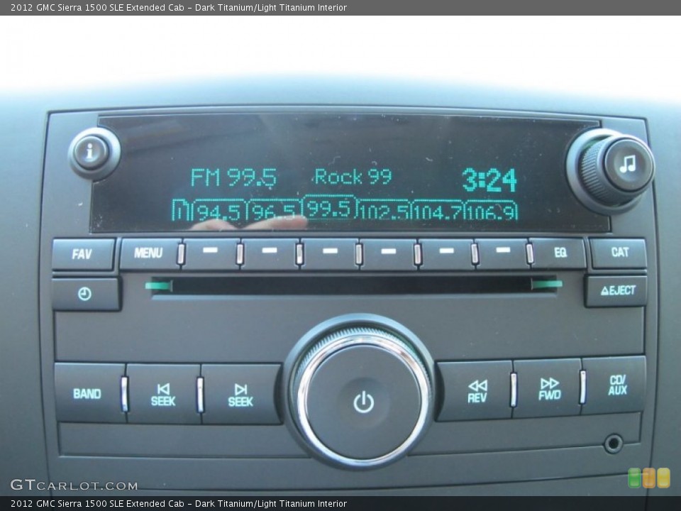 Dark Titanium/Light Titanium Interior Audio System for the 2012 GMC Sierra 1500 SLE Extended Cab #55392124