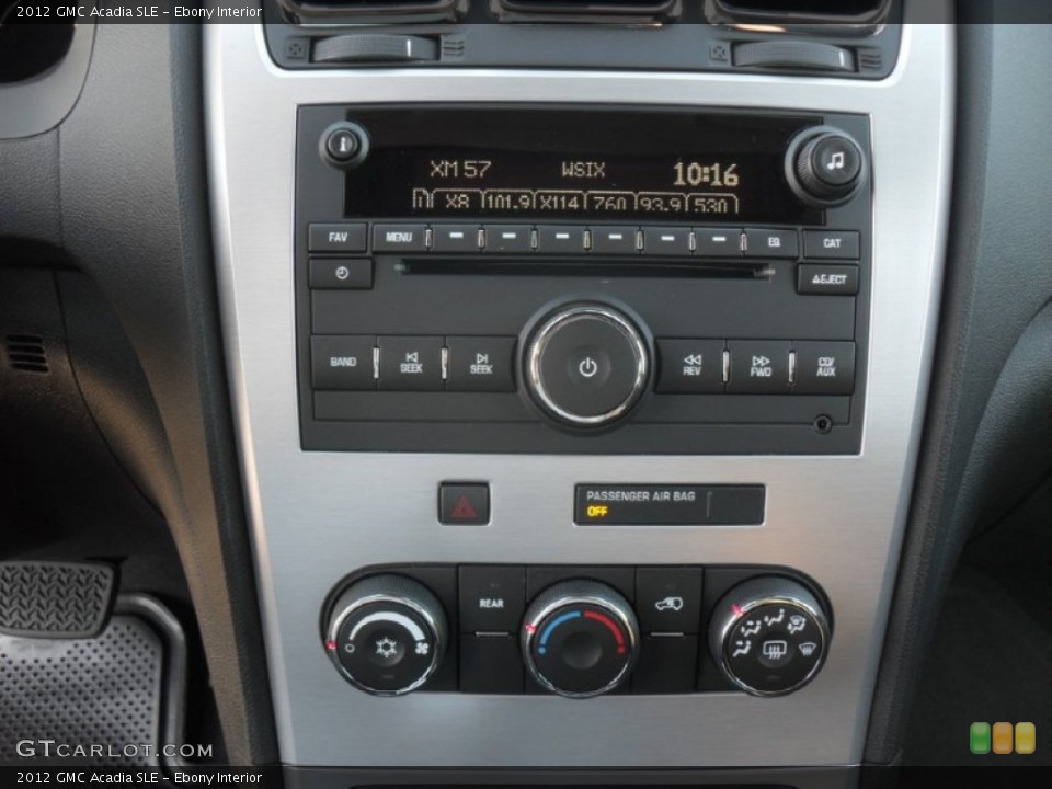 Ebony Interior Audio System for the 2012 GMC Acadia SLE #55392504