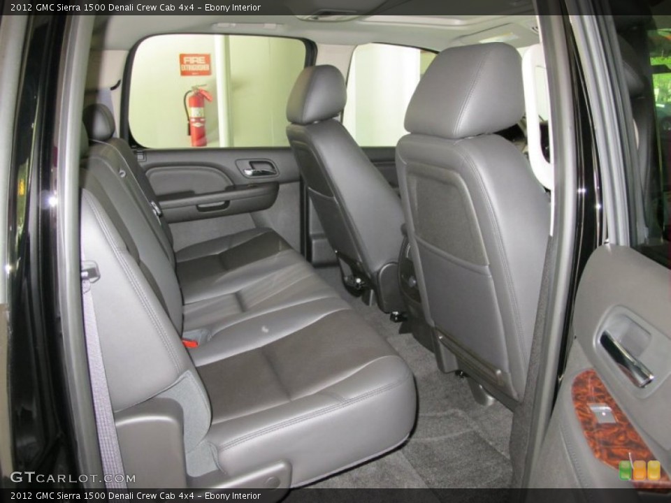 Ebony Interior Photo for the 2012 GMC Sierra 1500 Denali Crew Cab 4x4 #55392759