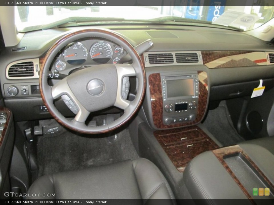 Ebony Interior Dashboard for the 2012 GMC Sierra 1500 Denali Crew Cab 4x4 #55392799
