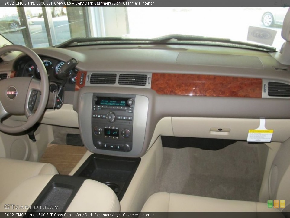 Very Dark Cashmere/Light Cashmere Interior Dashboard for the 2012 GMC Sierra 1500 SLT Crew Cab #55392909