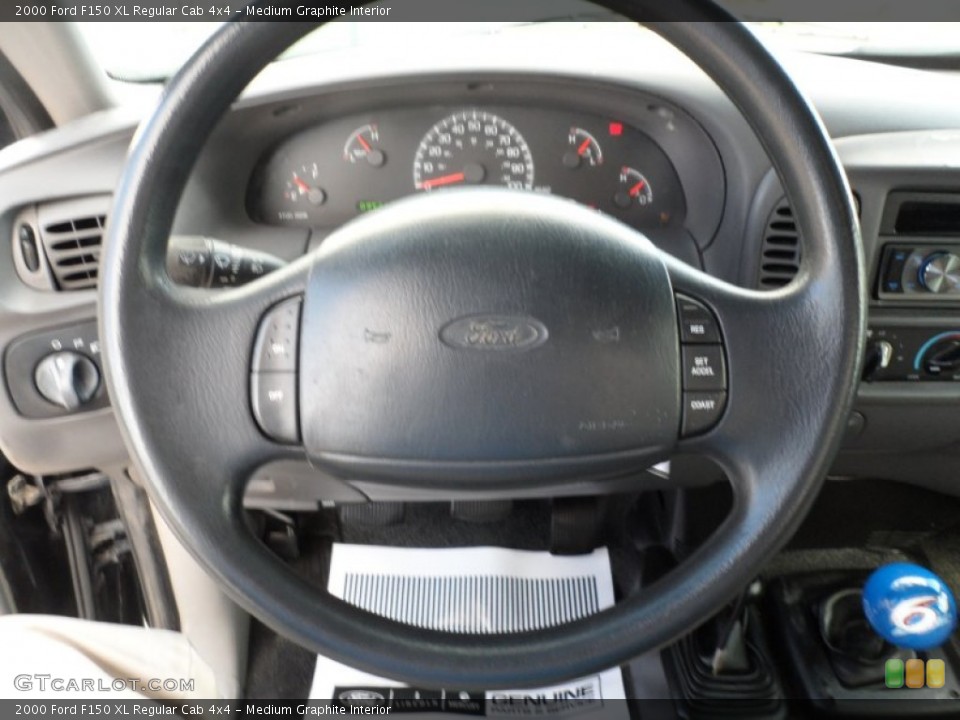 Medium Graphite Interior Steering Wheel for the 2000 Ford F150 XL Regular Cab 4x4 #55393503