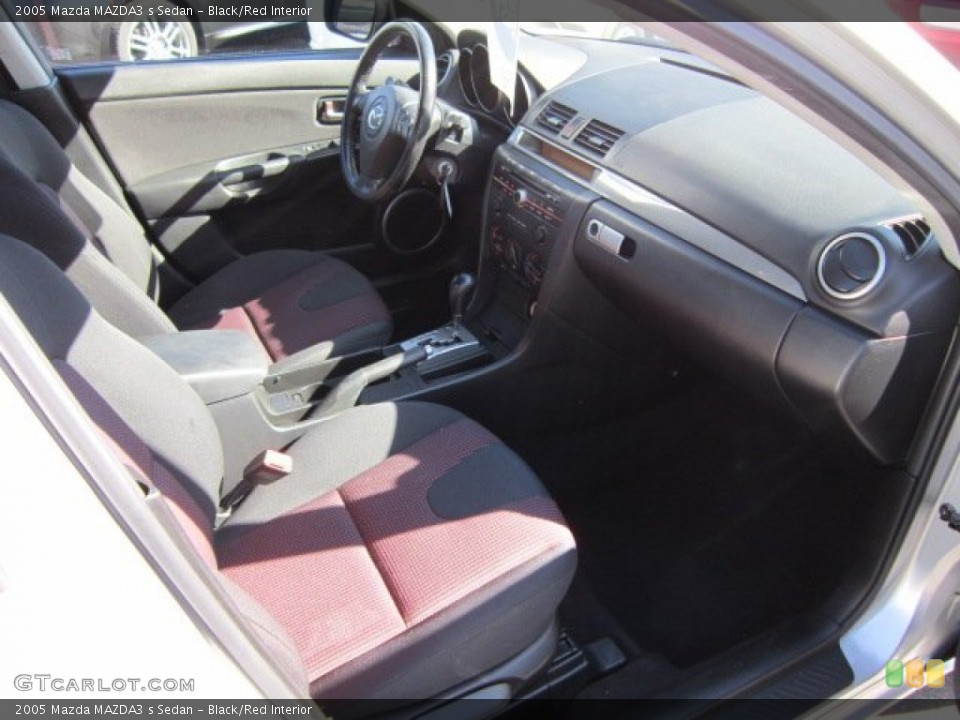 Black/Red Interior Photo for the 2005 Mazda MAZDA3 s Sedan #55394796
