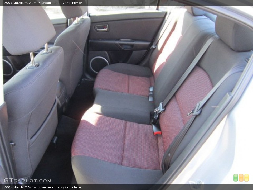 Black/Red Interior Photo for the 2005 Mazda MAZDA3 s Sedan #55394819