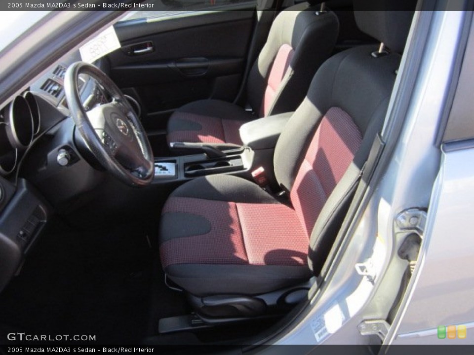Black/Red Interior Photo for the 2005 Mazda MAZDA3 s Sedan #55394839