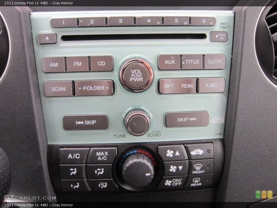 Gray Interior Controls for the 2011 Honda Pilot LX 4WD #55395830