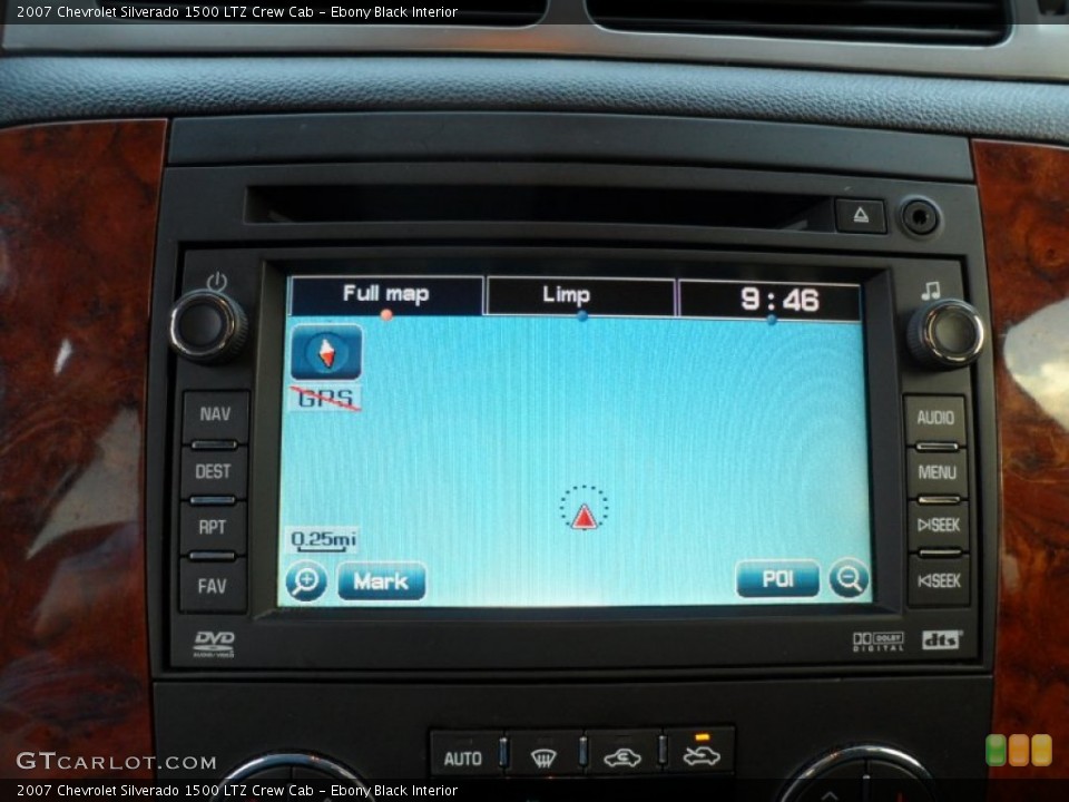 Ebony Black Interior Navigation for the 2007 Chevrolet Silverado 1500 LTZ Crew Cab #55395866