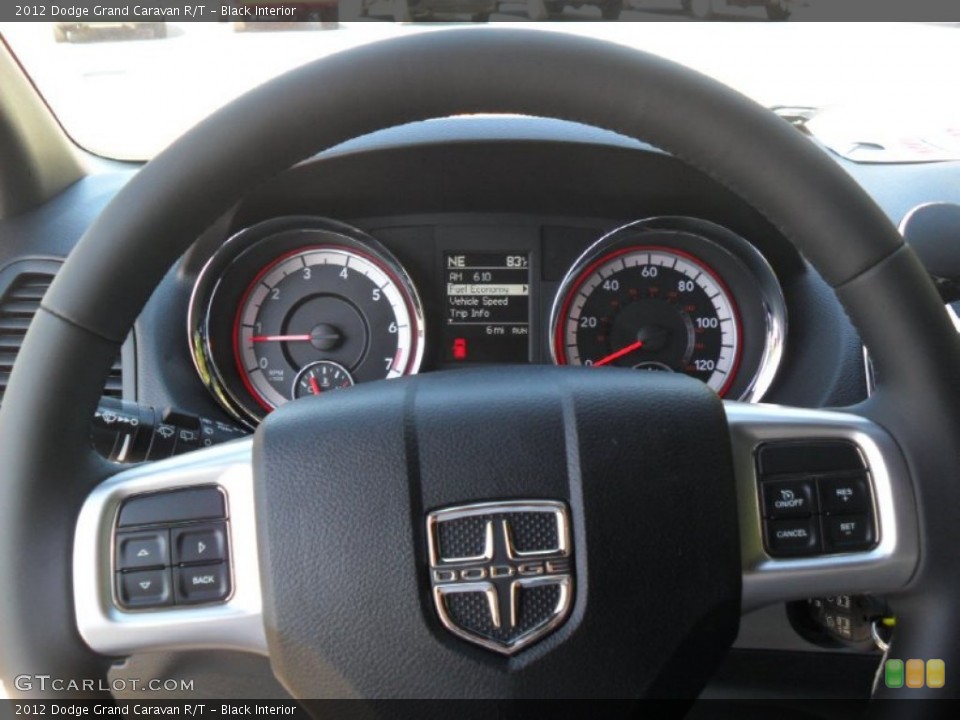 Black Interior Steering Wheel for the 2012 Dodge Grand Caravan R/T #55396578
