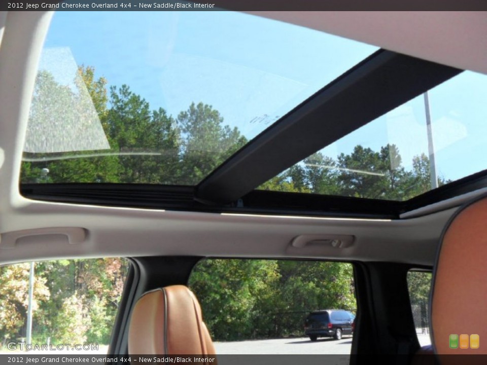 New Saddle/Black Interior Sunroof for the 2012 Jeep Grand Cherokee Overland 4x4 #55397034