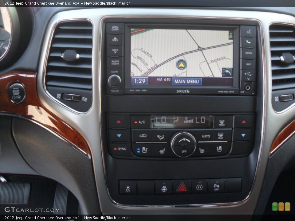 New Saddle/Black Interior Navigation for the 2012 Jeep Grand Cherokee Overland 4x4 #55397052