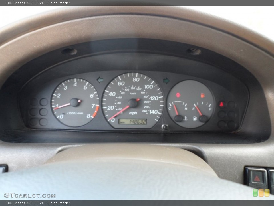 Beige Interior Gauges for the 2002 Mazda 626 ES V6 #55397454
