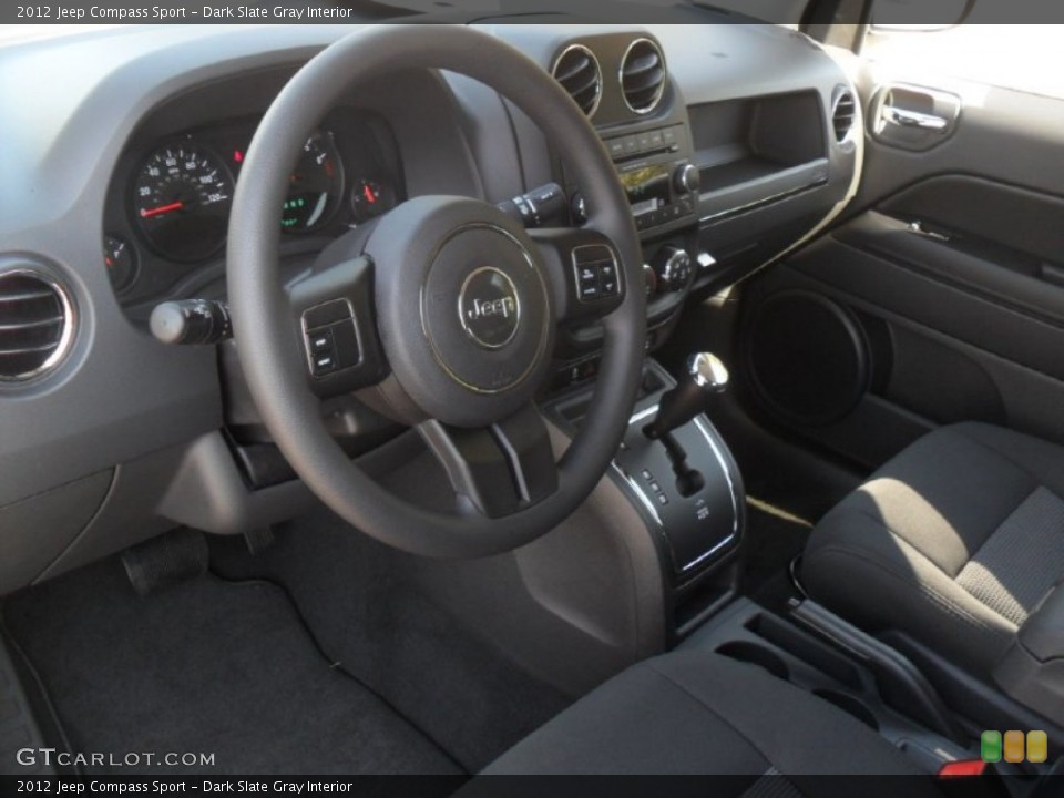 Dark Slate Gray Interior Prime Interior for the 2012 Jeep Compass Sport #55397832