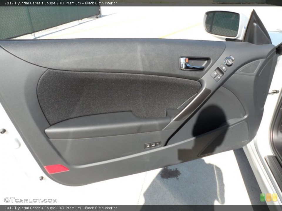 Black Cloth Interior Door Panel for the 2012 Hyundai Genesis Coupe 2.0T Premium #55398243