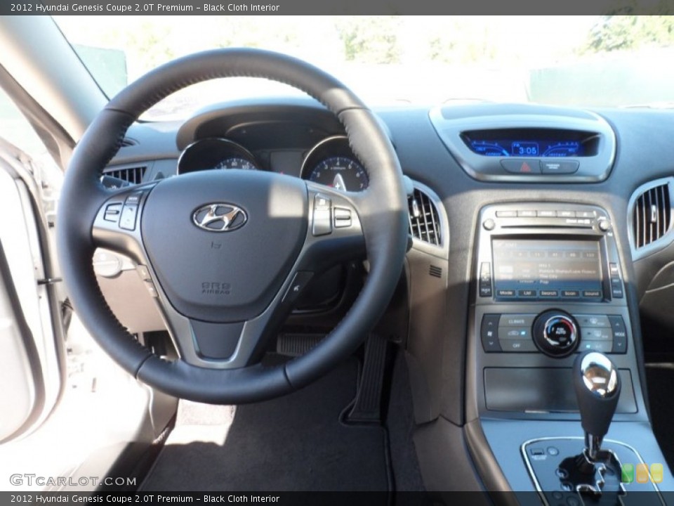 Black Cloth Interior Steering Wheel for the 2012 Hyundai Genesis Coupe 2.0T Premium #55398265