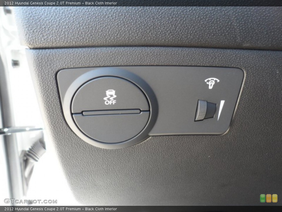Black Cloth Interior Controls for the 2012 Hyundai Genesis Coupe 2.0T Premium #55398309