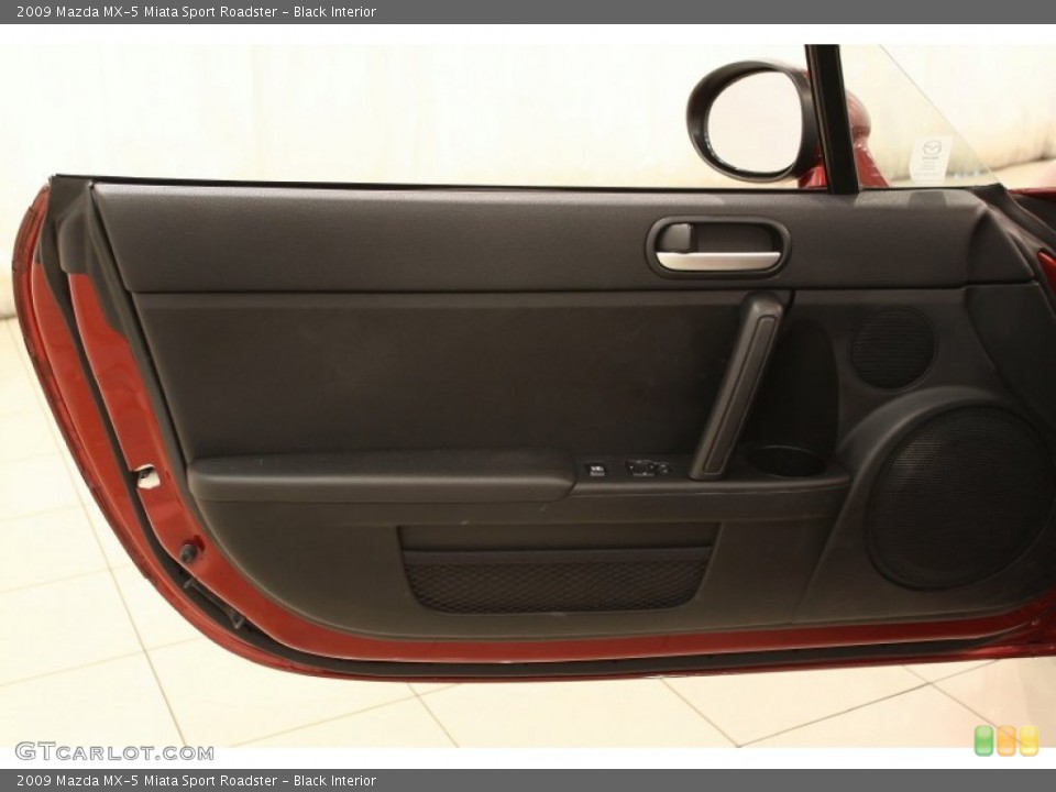 Black Interior Door Panel for the 2009 Mazda MX-5 Miata Sport Roadster #55400190