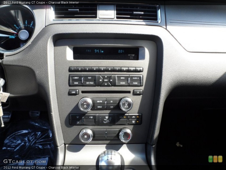 Charcoal Black Interior Controls for the 2012 Ford Mustang GT Coupe #55400559