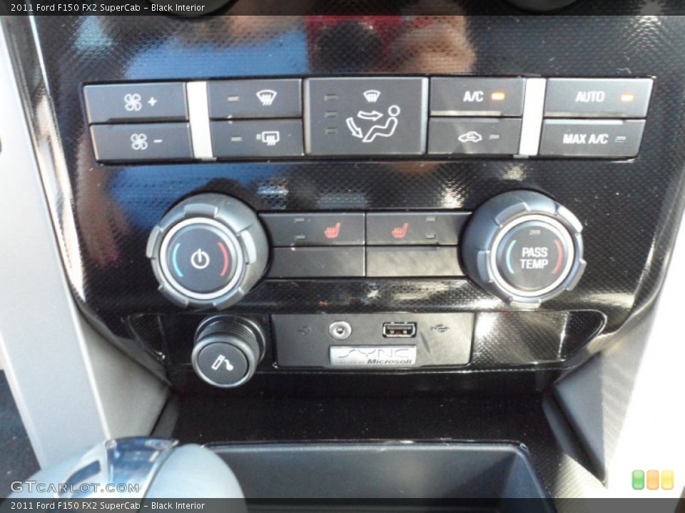 Black Interior Controls for the 2011 Ford F150 FX2 SuperCab #55400961