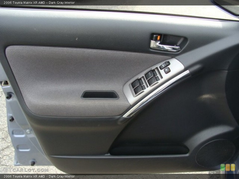Dark Gray Interior Door Panel for the 2006 Toyota Matrix XR AWD #55402622