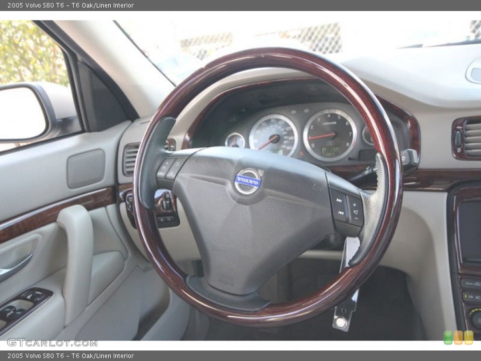 T6 Oak/Linen Interior Steering Wheel for the 2005 Volvo S80 T6 #55402812