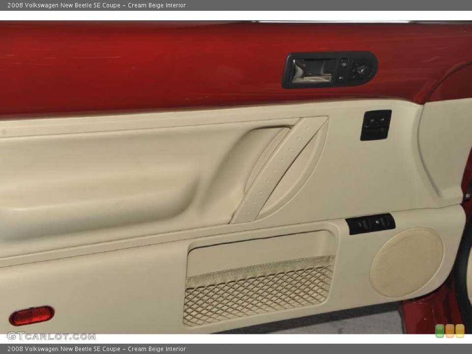 Cream Beige Interior Door Panel for the 2008 Volkswagen New Beetle SE Coupe #55404039