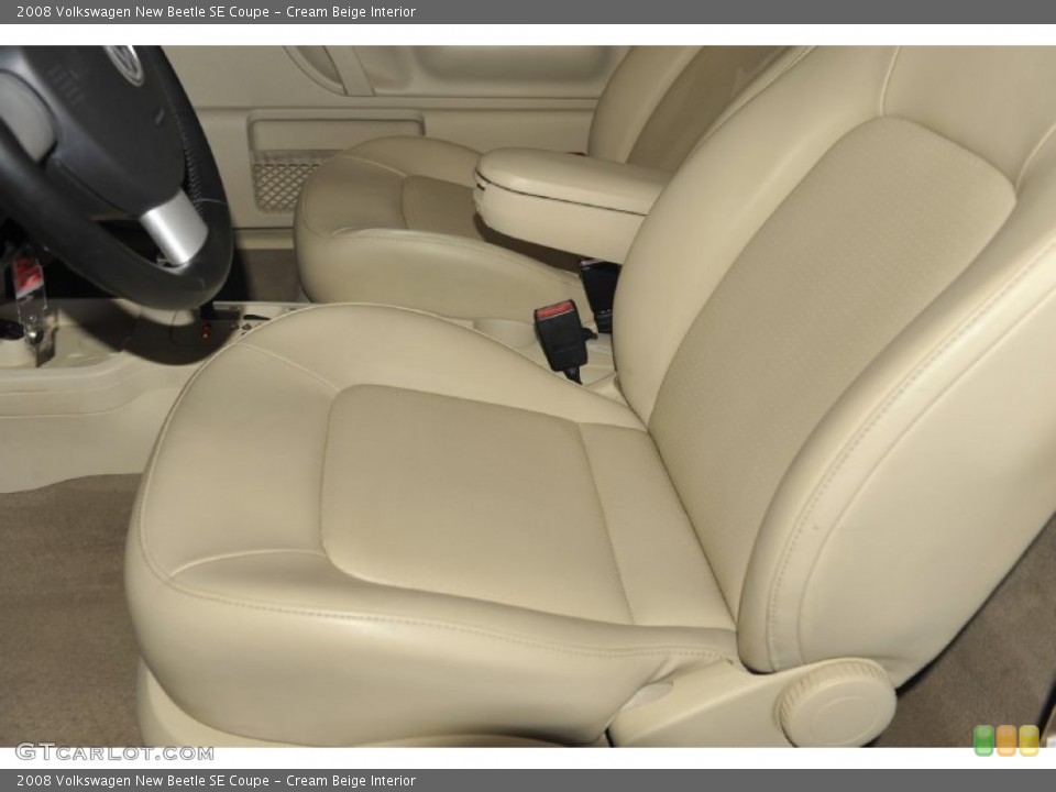 Cream Beige Interior Photo for the 2008 Volkswagen New Beetle SE Coupe #55404062