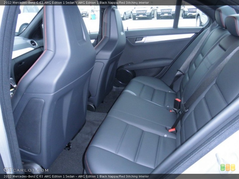 AMG Edition 1 Black Nappa/Red Stitching Interior Photo for the 2012 Mercedes-Benz C 63 AMG Edition 1 Sedan #55406400