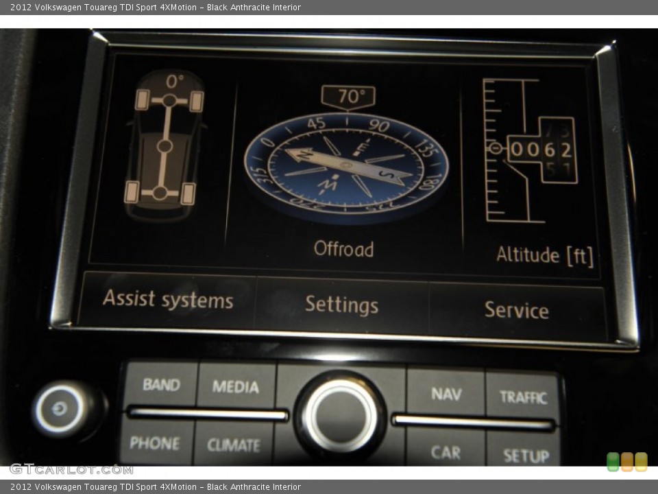 Black Anthracite Interior Controls for the 2012 Volkswagen Touareg TDI Sport 4XMotion #55407171